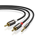 Cavo RCA Jack Adattatore 3,5Mm a 2RCA Maschio Audio Stereo per Home Theater, Amp