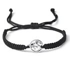 Bracciale Rosario Om,Braccialetto corda intrecciato, Buddha Budda Mala Tibetano