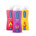 Kit Durex gel Massage 2in1 Aloe vera, Guaranà, Ylang Ylang 200ml x3