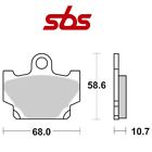 PER YAMAHA XT (2KF) 600 1987-1989 PASTIGLIE FRENO anteriore SBS 550HF MESCOLA C