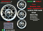 Cerchi lega 12 millemiglia NERO Fiat 500 126 p bis d epoca OLD 4x98 Vecchia