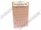 TOMMY ART - STENCIL  21x30cm - SP180  - ALFABETO E NUMERI - ALPHABET AND NUMBERS