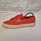 Superga 2750 Cotu Classic Trainers Mens UK 6.5 Red Cotton Canvas Casual Sneakers