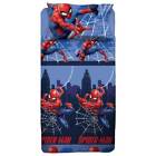 Completo lenzuola singole Marvel Spiderman in cotone per bambini