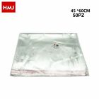 Set 50 Sacchetti Trasparenti Plastica Buste Cellophane Autoadesiva 45x60cm hmj