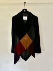 Moschino Couture | Asymmetric Velvet Harlequin Jacket | Sz 44