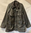 Barbour A105 Bedale 91cm/36”Wax Jacket Dark Green Classic Country Vintage Coat