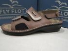 FLY FLOT - SANDALO  2 FASCE VELCRO PER ALLUCE VALGO  - PELLE100% - ESTRAIBILE -