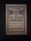 UN BALLO IN MASCHERA GIUSEPPE VERDI 1942 LIBRETTO OPERA EPOCA RICORDI ED.