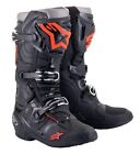 Stivali Uomo Alpinestars Tech 10 Nero Rosso Fluo Black Red Cross Enduro Mx Boots