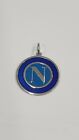 CIONDOLETTO ARGENTO SMALTATO SCUDETTO NAPOLI - GADGET- LOGO NAPOLI