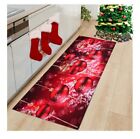 Tappeto PASSATOIA Home Kitchen Zerbino Metraggio NATALE Palline Scintille ROSSO