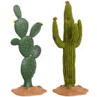 2 Pcs Decorazioni Di Piante Cactus Artificiali Figurine Modello