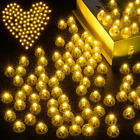 LED Palloncini Luci, 100 Pezzi Mini LED Lanterne Di Carta, Rotondo Lampada a Pal