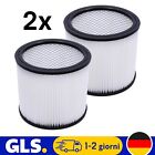 2x Filtro per aspiratore Parkside PNTS 1500 A1, 1500 B2, 1500 B3, 1500 C4