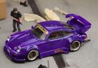 PORSCHE RWB 964 GT Wing  - purple - STAR 1:64