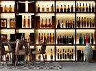 Bar Wallpaper Bottles Wine Shelf Wall Mural Cell Cellar 3d Decor Paper Poster