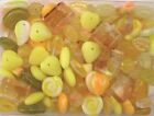 Mix perle di vetro giallo 75gr