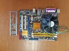 SCHEDA MADRE VINTAGE ASUS P5KPL-AM EPU PIU  CPU INTEL CORE 2 DUO 2.66 GHZ