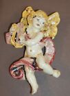 PUTTO MUSICISTA IN CERAMICA A.BORIA CALTAGIRONE  DIPINTO A MANO