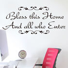 Benedici questa casa e tutti coloro che entrano Wall Stickers Stickers murali