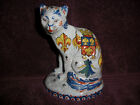 CA Alcide Chaumeil Cat French Faience