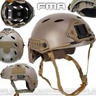 Elmetto US Helmet FMA FAST PJ in ABS + Kit Slitte Spugne Militare Softair TAN