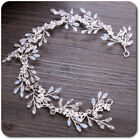 Sposa Fascia-Capelli Acconciatura Tiara Diadem Corona Strass/Perle Metallo