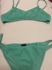 calzedonia costume bikini verde acqua tg 14 anni / xs donna