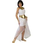 COSTUME GRECO ROMANA CARNEVALE VESTITO GUIRCA ADULTA REGINA ROMA FUNNY IMPERO