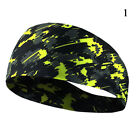 Uomo Camouflage Elastico Capelli Fascia Yoga SPORTS Palestra Foulard Antiscivo ☽