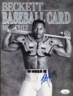 Bo Jackson Royals Raiders Signed Autograph Bat Shoulder Pads Beckett Photo JSA