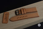 22 mm Cinturino artigianale vacchetta naturale mtstraps Handmade Watch Strap