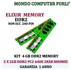 4 GB DDR2 (2 X 2GB) KIT MEMORIA/RAM PC2 6400 2RX8 800MHZ ALTA DENSITÀ < HYNIX>