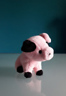 "TRUDI" peluche Maiale, colore rosa e nero, altezza 14 cm., lunghezza 17,5 cm.