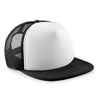 VISIERA PIATTA - TRUCKER - VINTAGE - BIANCO NERO - SNAPBACK - RAPPER -