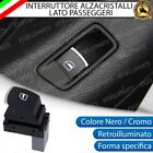 PULSANTE ALZACRISTALLI VETRI NERO / CROMATO PER VW GOLF 6