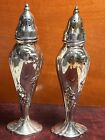 Vintage 10” Heavy Silver Plate Stanhome Salt & Pepper Set