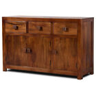 MOBILE BUFFET ETNICO CREDENZA VINTAGE CHIC COLONIALE COLORE MOGANO Credenze