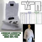 kimono karate gi uniforme aikido arti marziali 100% cotone 230 gr 8 oz