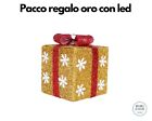 1 decorazione luminosa natale GOL, pacco natale luminoso, decorazione led natale