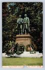 VINTAGE GOATHE & SCHILLER MONUMENT CLEVELAND, OHIO POSTCARD IK