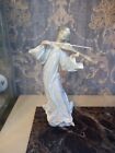 Lladro Collectable Figurine Angel Girl Playing Mandolin Porcelain Vintage