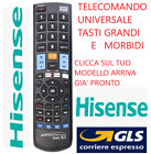 TELECOMANDO UNIVERSALE HISENSE; CLICCA IL TUO MODELLO LO RICEVERAI GIA  PRONTO