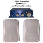 Coppia 2 Casse KARMA BS 54W Diffusori Passivi Filodiffusione 60 w +Amplificatore