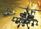 KIT MODELLINO ELICOTTERO MILITARE ITALERI AH64 APACHE MODELLISMO SCALA 1/72