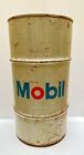 vintage MOBIL OIL STEEL DRUM CONTAINER ADVERTISING DRUM BIL IM. MET. ITALIA