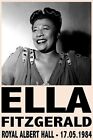 Poster Manifesto Locandina Musica Jazz d Epoca Stampa Vintage Ella Fitzgerald