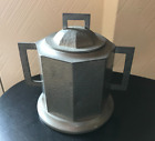 1930 s Art Deco Pewter Biscuit Barrel