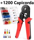 Pinza Crimpatrice + 1200 Capicorda Set Kit Crimpatura per 0,25 – 10 mm Crimpare